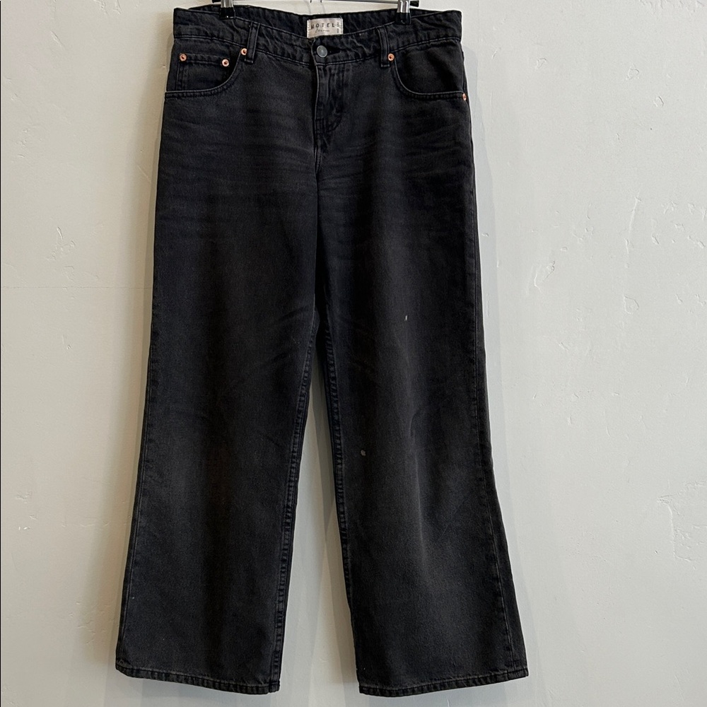 Motel Denim Wide Leg Jeans - Picture 2 of 12